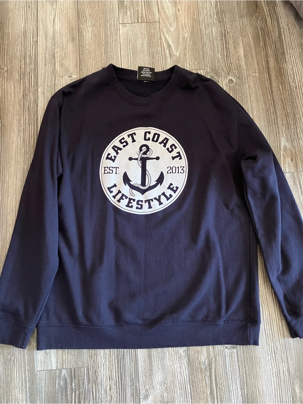 🌸 East Coast Lifestyle Navy Crewneck Sweatshirt